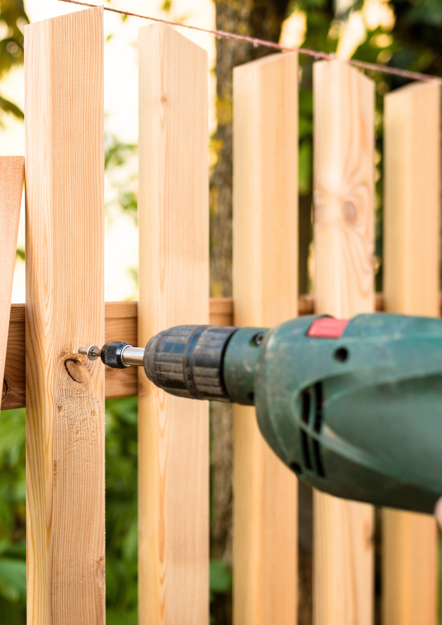Houten schutting